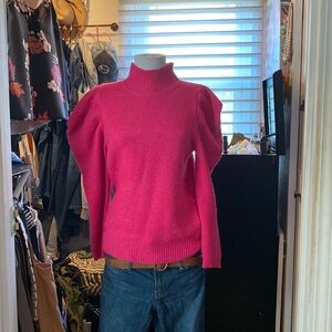 Scoop vibrant pink sweater